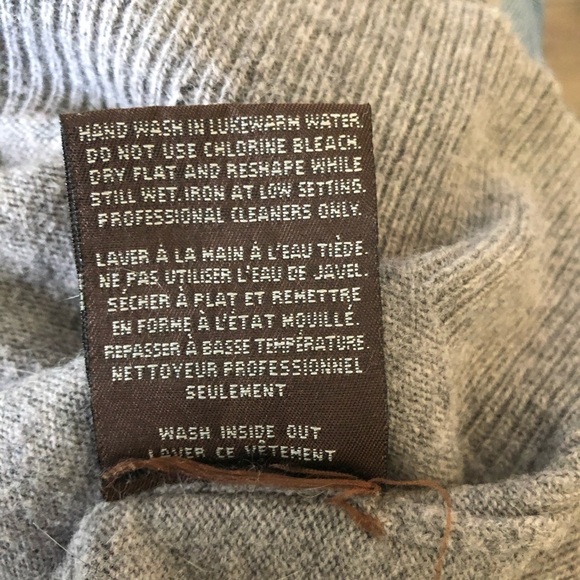 Cassis angora, nylon, cotton L grey turtleneck - Picture 5 of 7